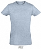 Camiseta Ajustada Regent Sols - Color Azul Cielo Jaspeado